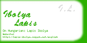 ibolya lapis business card